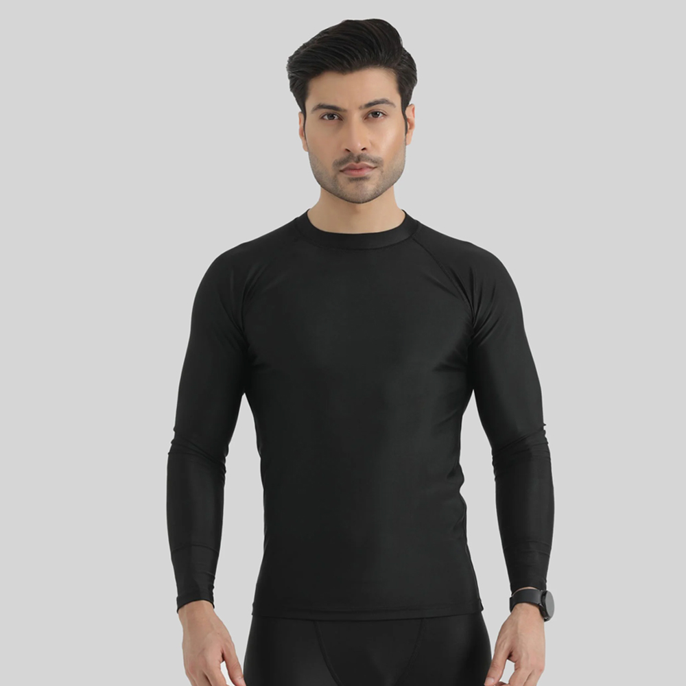 2024 Private Label Compression Men's T-shirt Long Sleeve