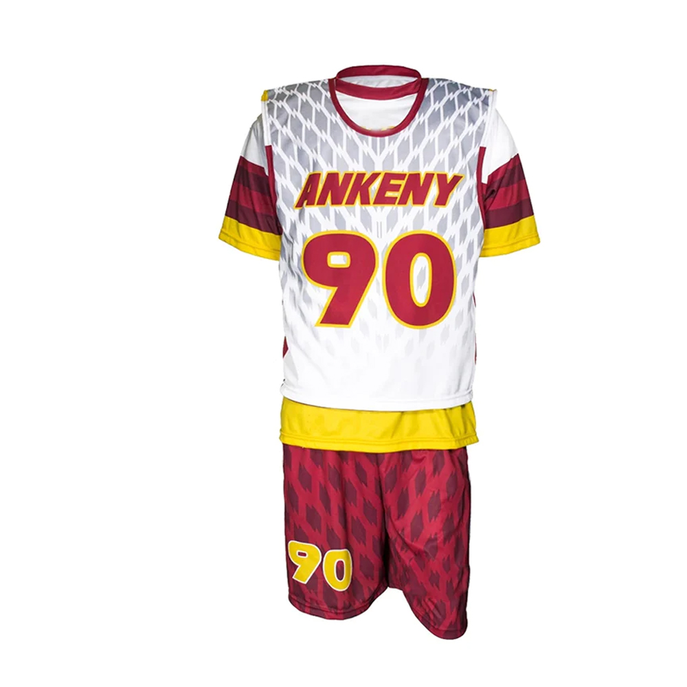 Wholesale Customized Breathable Lacrosse Reversible Jersey And Shorts Lacrosse Uniform